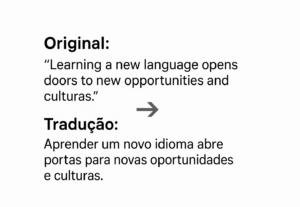 Eu vou traduzir seu texto em inglês para o português
