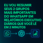 Eu vou criar um bot que resume seus grupos automaticamente