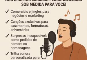 Eu vou criar musica para sua empresa e eventos
