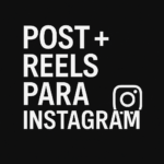 Eu vou fazer Post + Reels simples + legenda para Instagram