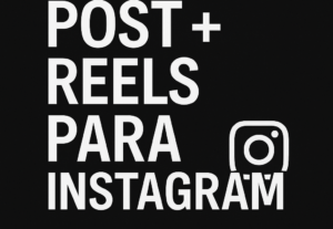 Eu vou fazer Post + Reels simples + legenda para Instagram