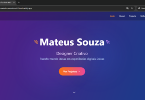 Eu vou fazer um site para voce