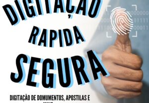 Eu vou digitar qualquer texto, apostila, PDF ou manuscrito