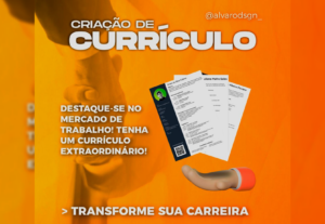 Eu vou Fazer seu Currículo cv - Currículo digital e impresso