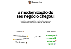 Eu vou modernizar sua demanda melhor e mais rápido