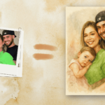 Eu vou criar uma arte em aquarela digital com IA com sua fot...