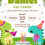 Eu vou fazer seu convite de aniversário, casamento etc