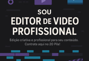 Eu vou editar vídeos de maneira profissional para você