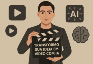 Eu vou transformar sua ideia em um vídeo profissional com IA