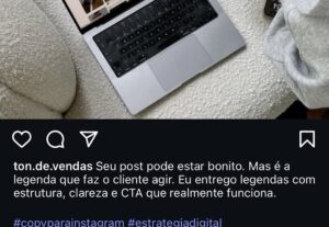 Eu vou Criar uma legenda persuasiva para suas redes sociais