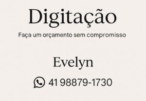 Eu vou digitar seus textos manuscritos
