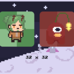 Eu vou criar quatro pixel arts para você