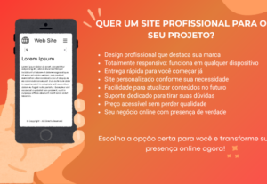 Eu vou desenvolver um site profissional para seu projeto