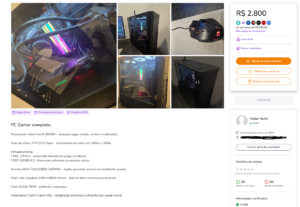 Eu vou fazer um anuncio do seu produto