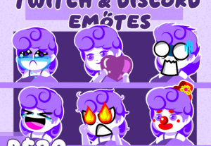 Eu vou fazer seus emotes da twitch e discord