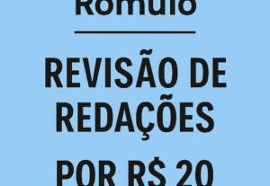 Eu vou Editar seus textos ou redações