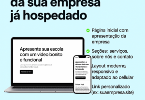 Eu vou fazer o site da sua empresa no estilo portfólio.