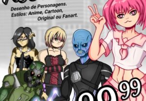 Eu vou fazer um desenho digital do seu personagem