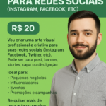 Eu vou Criar artes criativas e profissionais pras redes