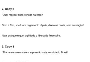 Eu vou criar copys atrativas para seu anúncio
