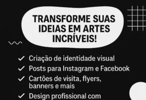 Eu vou criar artes profissionais para redes sociais