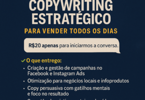 Eu vou fazer Tráfego Pago + Copywriting Estratégico