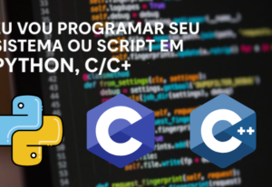 Eu vou programar seu sistema ou script em Python, C++, e mai...