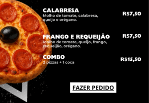 Eu vou Criar um cardápio exclusivo para você