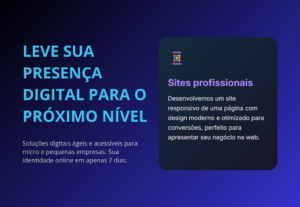 Eu vou criar um site profissional para você