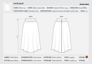 Eu vou fazer ficha técnica ou desenho para sua marca de moda