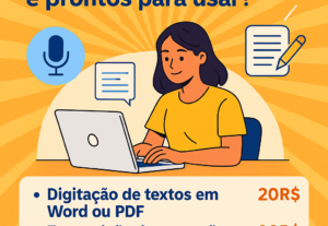 Eu vou transcrever dados com agilidade de 24h.
