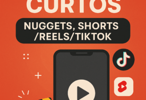 Eu vou Editar seus vídeos curtos e nuggets shorts/reels/tikt...