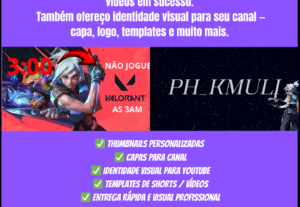 Eu vou fazer thumb/ banner youtube personalizada