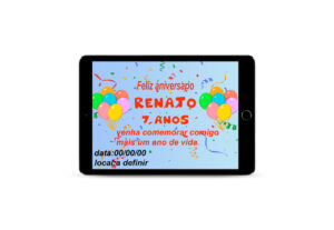 Eu vou fazer o seu convite de aniversario