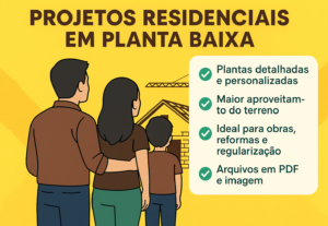 Eu vou criar seu projeto residencial em Cad.