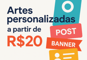 Eu vou Criar Artes Profissionais–Logo, Banner, Post, Cartão