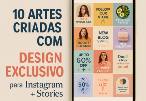 Eu vou Fazer 10 Artes Profissionais para Instagram