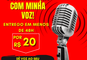 Eu vou gravar seu conteúdo com minha voz