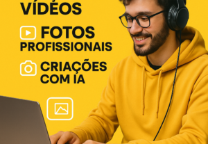 Eu vou editar suas fotos e vídeos