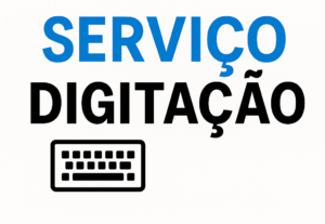 Eu vou digitar textos e documentos com rapidez e atenção