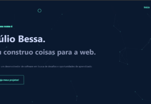 Eu vou fazer seu site informativo/institucional do zero.