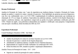 Eu vou criar Currículos e perfil no LinkedIn