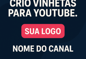 Eu vou Criar  vinhetas para YouTube com sua logo e nome do c...