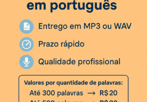 Eu vou usar minha voz para o que quiser com o seu roteiro