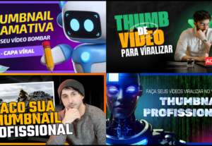 Eu vou criar thumbnail chamativa para seu vídeo bombar