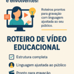 Eu vou fazer Roteiro de Vídeo Educacional