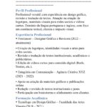 Eu vou criar um currículo profissional e bem apresentado