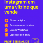 Eu vou  deixar seu Instagram com cara de loja profissional