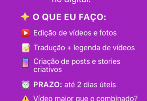 Eu vou Fazer as edições e o melhor marketing