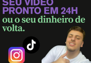 Eu vou editar seu vídeo em 24h